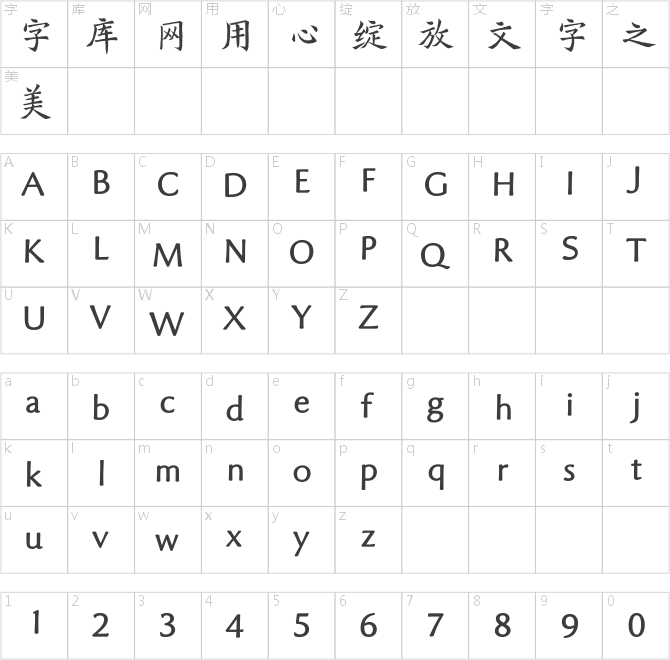 方正字匯-張振國(guó)楷書