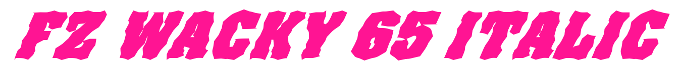FZ WACKY 65 ITALIC預(yù)覽圖片