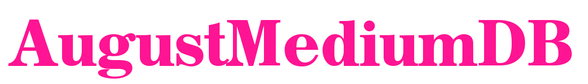 AugustMediumDB預覽圖片