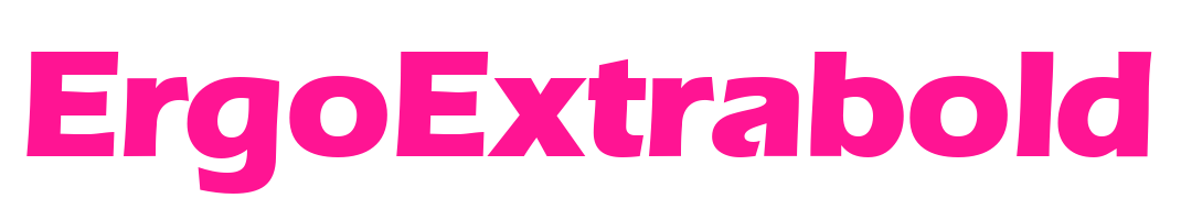 ErgoExtrabold預覽圖片