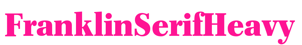 FranklinSerifHeavy預(yù)覽圖片