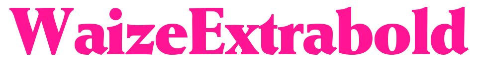 WaizeExtrabold預(yù)覽圖片