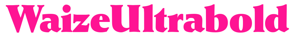 WaizeUltrabold預覽圖片