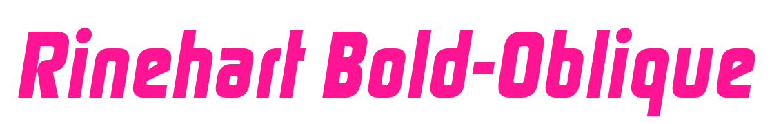 Rinehart Bold-Oblique預覽圖片