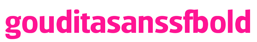 gouditasanssfbold預覽圖片