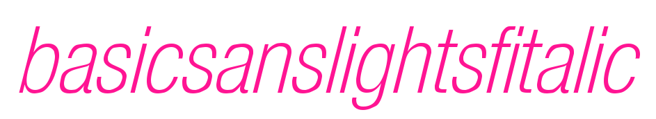 basicsanslightsfitalic預(yù)覽圖片