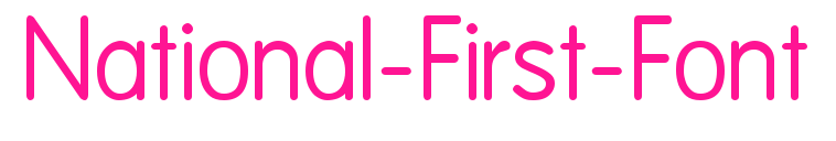 National-First-Font預覽圖片