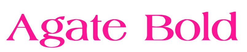 Agate Bold預覽圖片