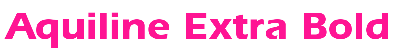 Aquiline Extra Bold預覽圖片