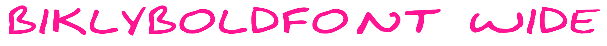 BiklyBoldFont Wide預覽圖片