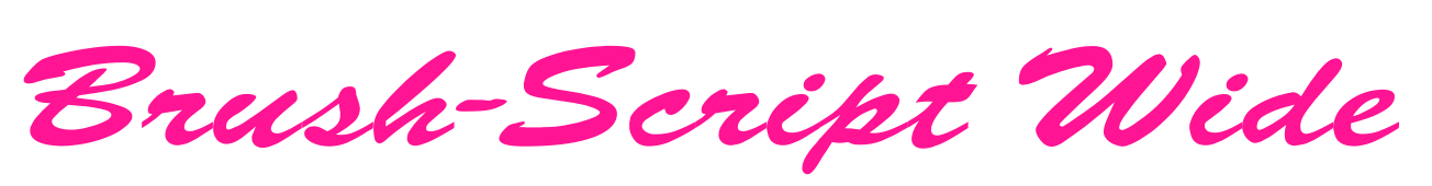 Brush-Script Wide預(yù)覽圖片