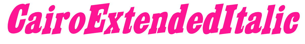 CairoExtendedItalic預覽圖片
