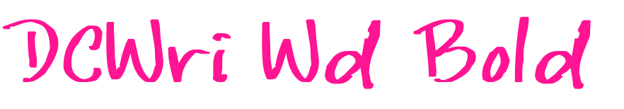DCWri Wd Bold預(yù)覽圖片