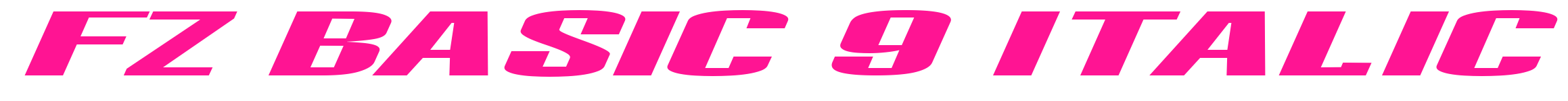 FZ BASIC 9 ITALIC預(yù)覽圖片