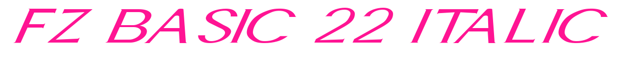 FZ BASIC 22 ITALIC