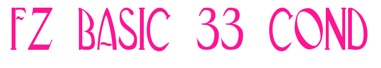 FZ BASIC 33 COND