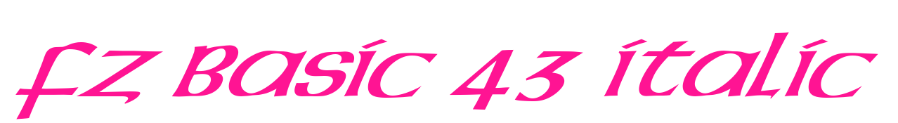 FZ BASIC 43 ITALIC預(yù)覽圖片