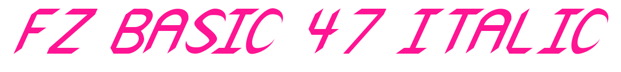 FZ BASIC 47 ITALIC預(yù)覽圖片