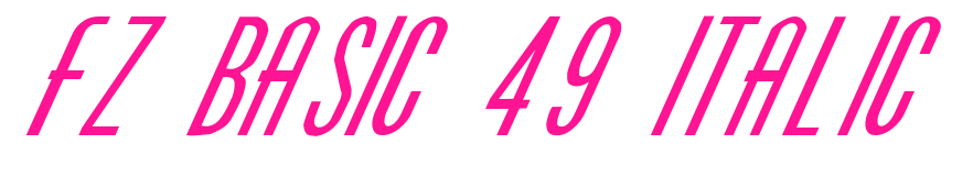 FZ BASIC 49 ITALIC預(yù)覽圖片