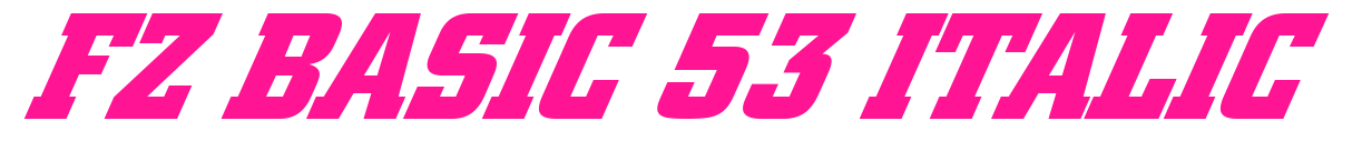 FZ BASIC 53 ITALIC預(yù)覽圖片