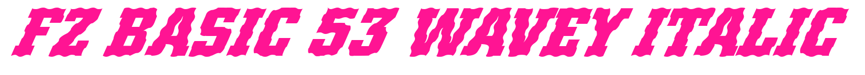 FZ BASIC 53 WAVEY ITALIC預(yù)覽圖片
