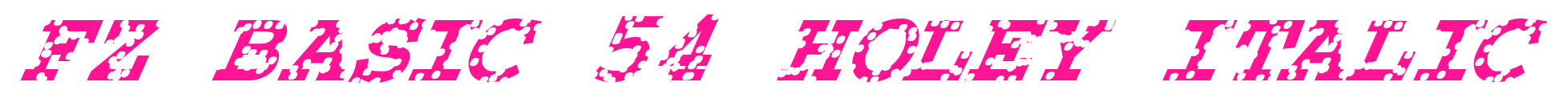 FZ BASIC 54 HOLEY ITALIC預(yù)覽圖片