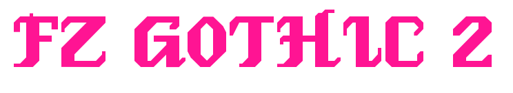 FZ GOTHIC 2預覽圖片