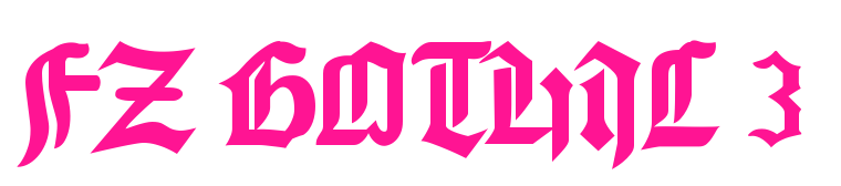 FZ GOTHIC 3預覽圖片