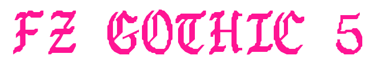 FZ GOTHIC 5預覽圖片
