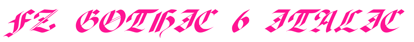 FZ GOTHIC 6 ITALIC預覽圖片