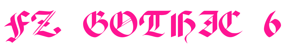 FZ GOTHIC 6預(yù)覽圖片