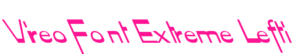 Vireo Font Extreme Lefti預(yù)覽圖片