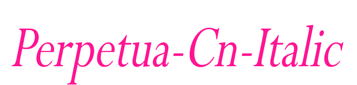 Perpetua-Cn-Italic預覽圖片