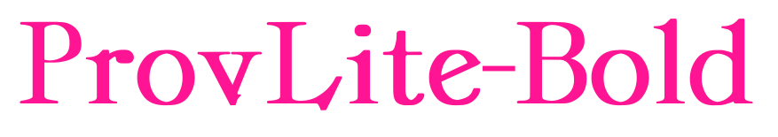 ProvLite-Bold預覽圖片