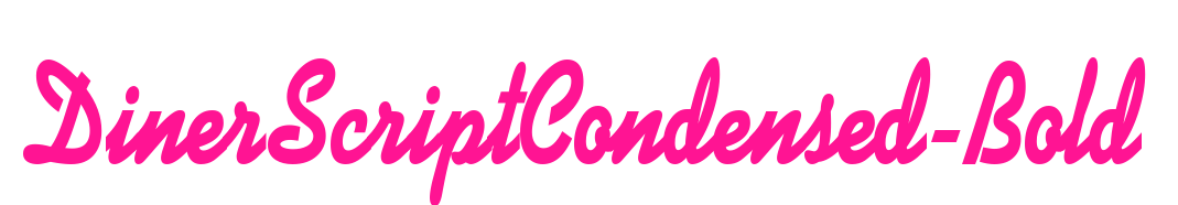 DinerScriptCondensed-Bold預(yù)覽圖片