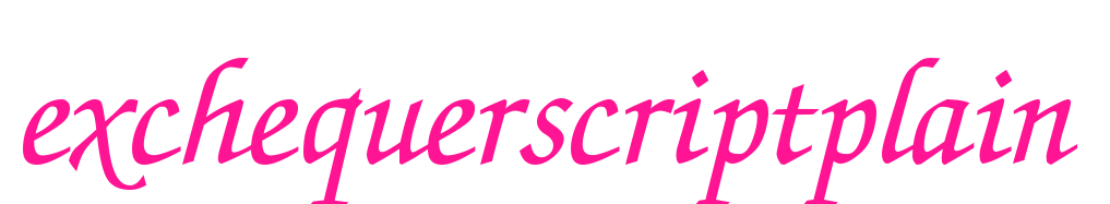 exchequerscriptplain預(yù)覽圖片