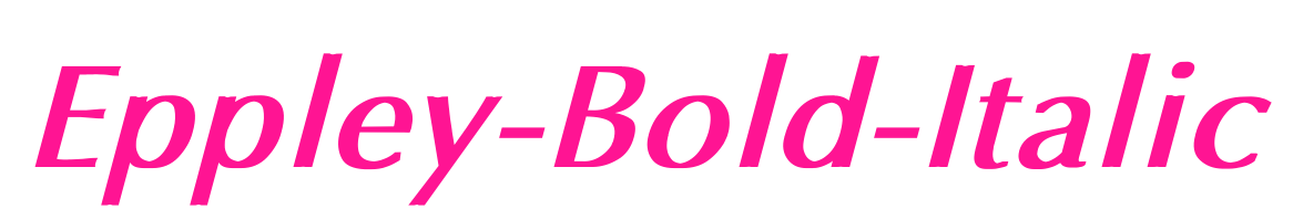 Eppley-Bold-Italic預(yù)覽圖片