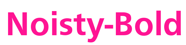 Noisty-Bold預覽圖片