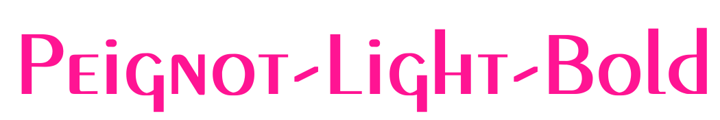 Peignot-Light-Bold預覽圖片