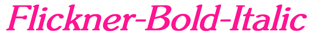Flickner-Bold-Italic預(yù)覽圖片