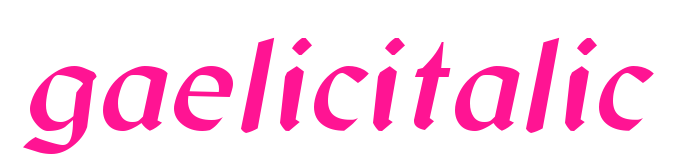 gaelicitalic預覽圖片