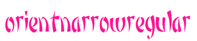 orientnarrowregular預覽圖片