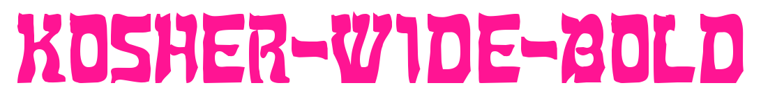 Kosher-Wide-Bold預覽圖片