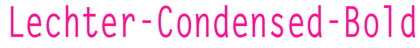 Lechter-Condensed-Bold預覽圖片