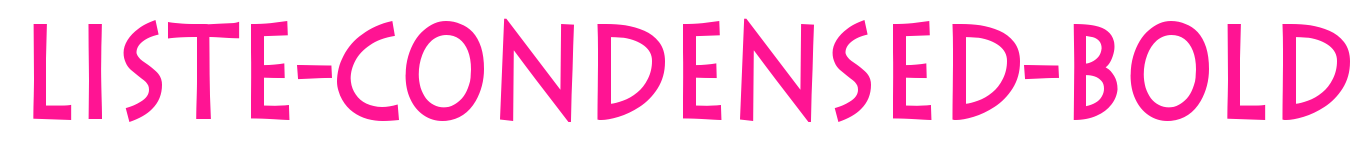 Liste-Condensed-Bold預(yù)覽圖片