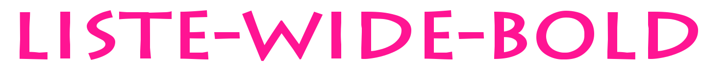 Liste-Wide-Bold預覽圖片