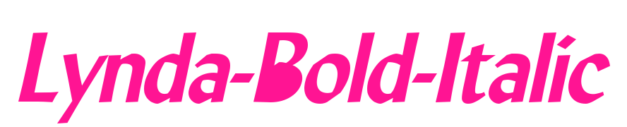 Lynda-Bold-Italic預(yù)覽圖片