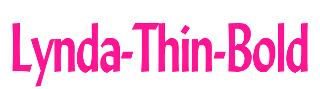 Lynda-Thin-Bold預覽圖片