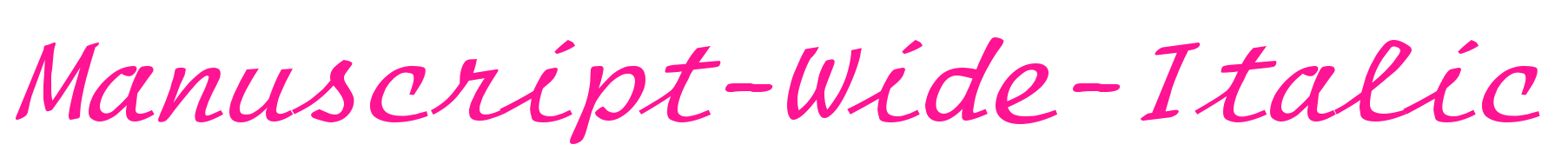 Manuscript-Wide-Italic預(yù)覽圖片