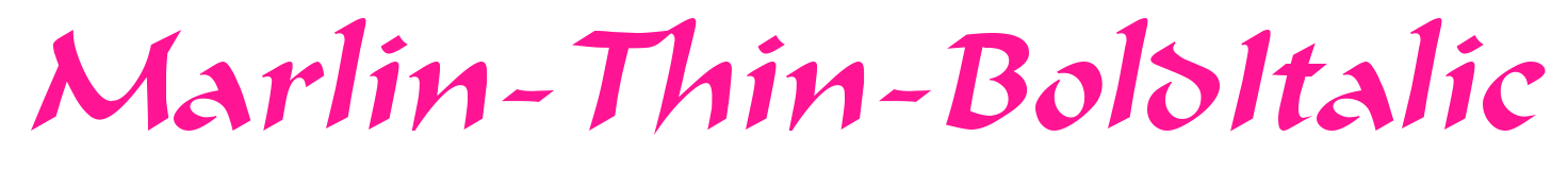 Marlin-Thin-BoldItalic預覽圖片